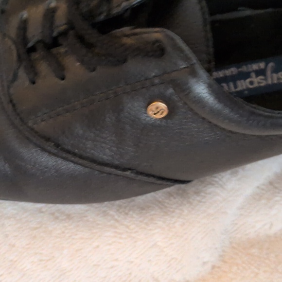 Easy Spirit GUC DOUBLE WIDE Size 6 Black Leather Shoes - Picture 4 of 9